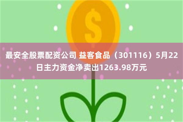 最安全股票配资公司 益客食品（301116）5月22日主力资金净卖出1263.98万元