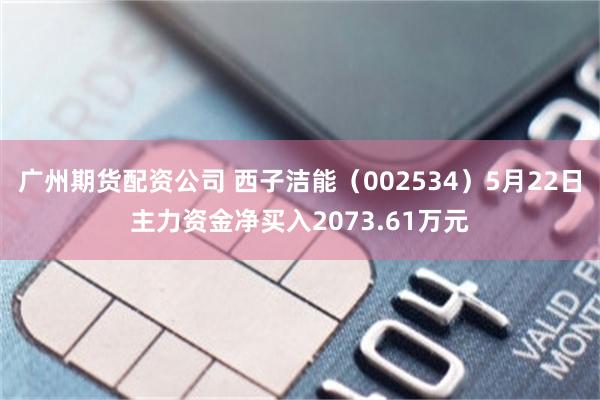 广州期货配资公司 西子洁能（002534）5月22日主力资金净买入2073.61万元