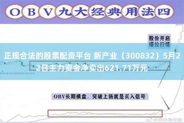 正规合法的股票配资平台 新产业（300832）5月22日主力资金净卖出621.71万元