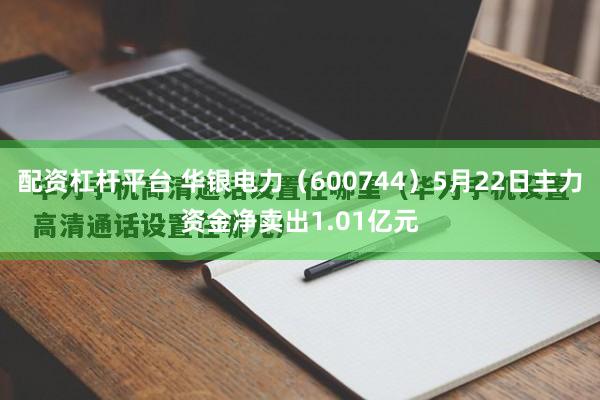 配资杠杆平台 华银电力（600744）5月22日主力资金净卖出1.01亿元