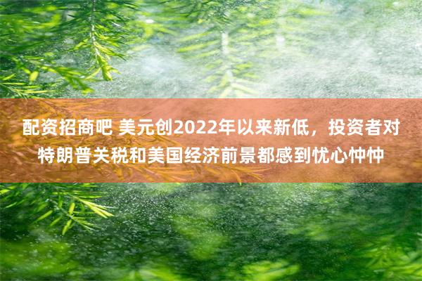 配资招商吧 美元创2022年以来新低，投资者对特朗普关税和美国经济前景都感到忧心忡忡
