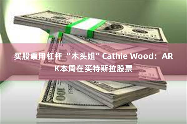 买股票用杠杆 “木头姐”Cathie Wood：ARK本周在买特斯拉股票