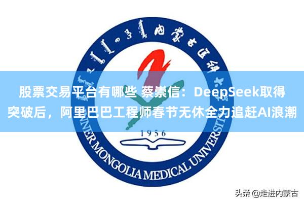 股票交易平台有哪些 蔡崇信：DeepSeek取得突破后，阿里巴巴工程师春节无休全力追赶AI浪潮