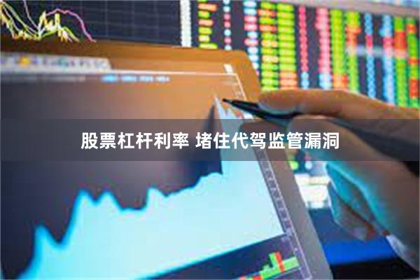 股票杠杆利率 堵住代驾监管漏洞