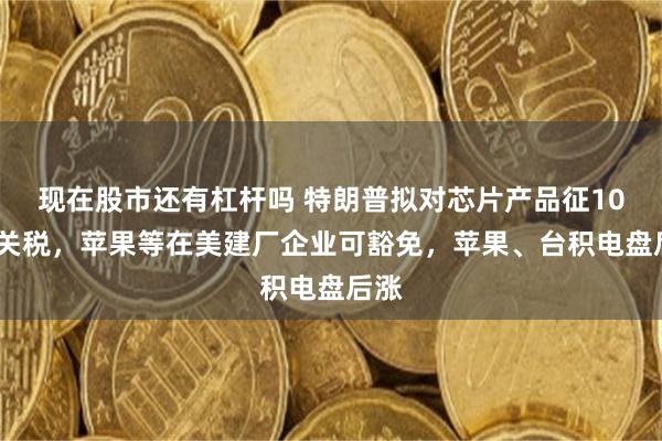 现在股市还有杠杆吗 特朗普拟对芯片产品征100%关税，苹果等在美建厂企业可豁免，苹果、台积电盘后涨