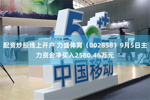 配资炒股线上开户 力盛体育（002858）9月5日主力资金净买入2580.46万元