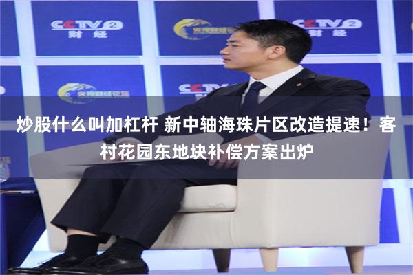 炒股什么叫加杠杆 新中轴海珠片区改造提速！客村花园东地块补偿方案出炉