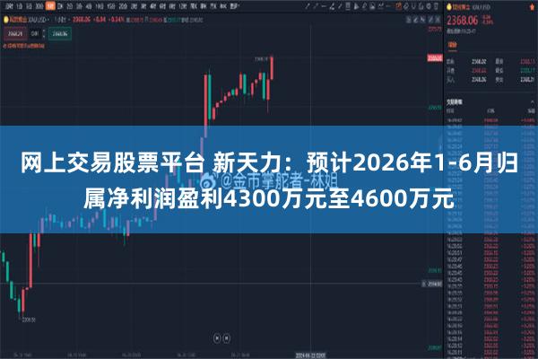 网上交易股票平台 新天力：预计2026年1-6月归属净利润盈利4300万元至4600万元