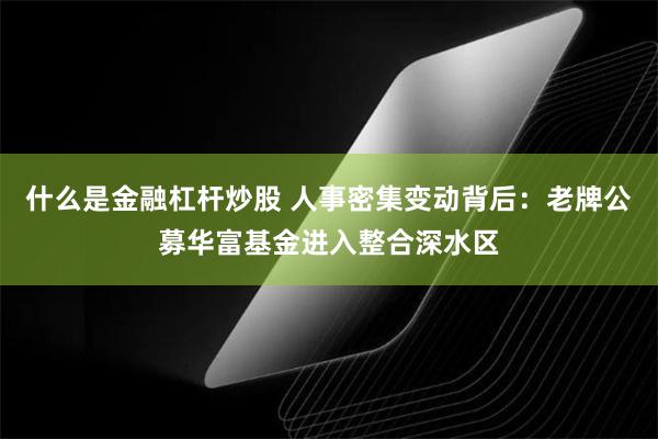 什么是金融杠杆炒股 人事密集变动背后：老牌公募华富基金进入整合深水区