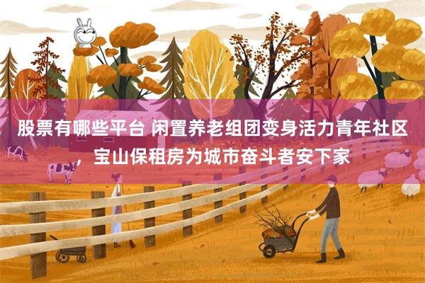 股票有哪些平台 闲置养老组团变身活力青年社区，宝山保租房为城市奋斗者安下家