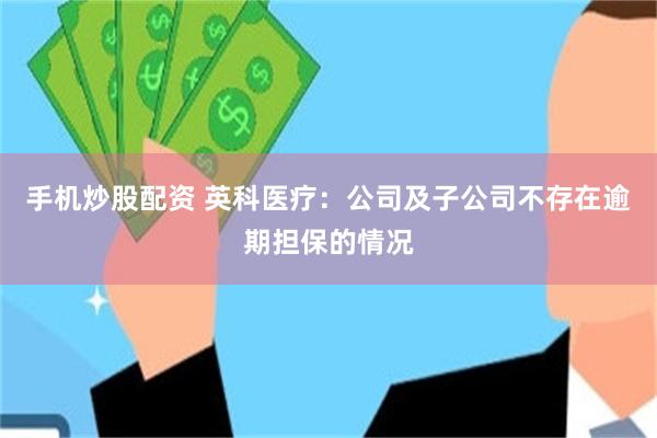 手机炒股配资 英科医疗:公司及子公司不存在逾期担保的情况